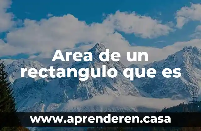 Qué es una planificación por área de contenido 3 Area de un rectangulo que es