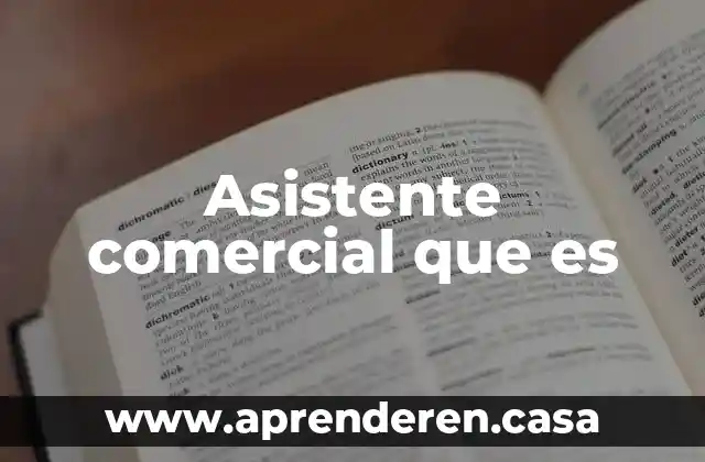 Que es fgiro comercial 4 Asistente comercial que es