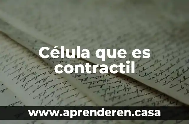 Que es una celula reactiva neoplasica y displasica 4 Célula que es contractil
