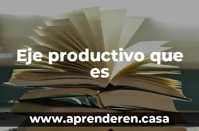 Eje productivo que es