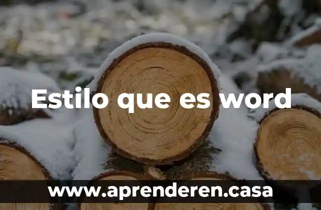 Bordes de Word que es 6 Estilo que es word