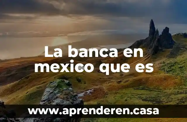 La banca en mexico que es