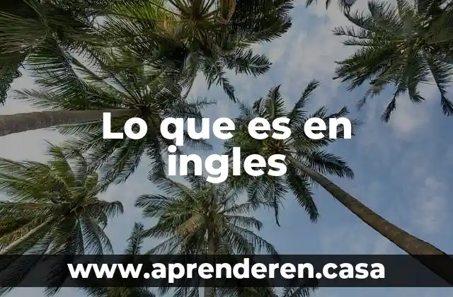Que es carry en ingles 4 Lo que es en ingles