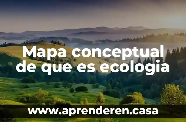 8D tunes que es 5 Mapa conceptual de que es ecologia