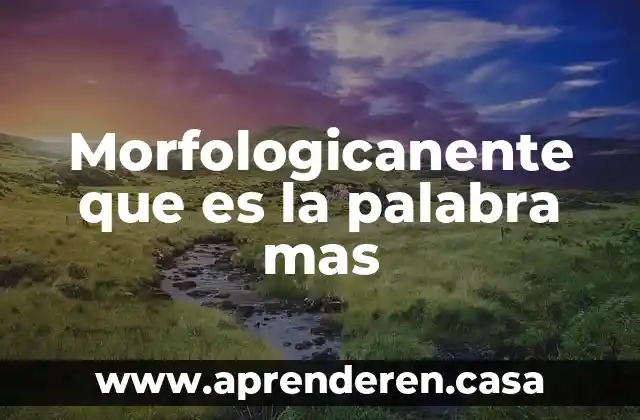 Qué es la palabra gliosis 7 Morfologicanente que es la palabra mas