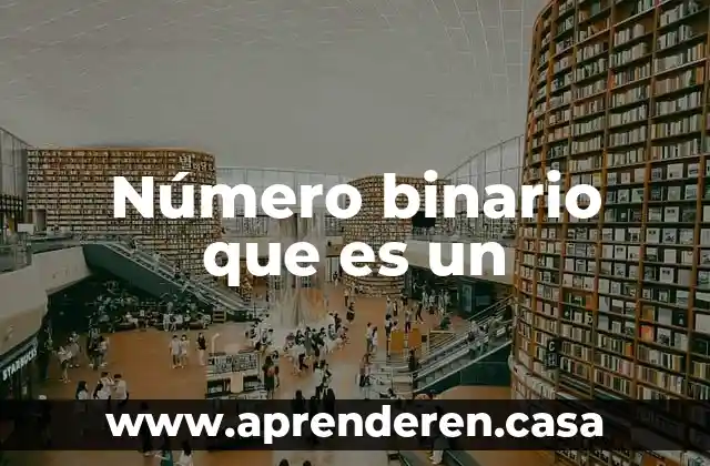 Número binario que es un