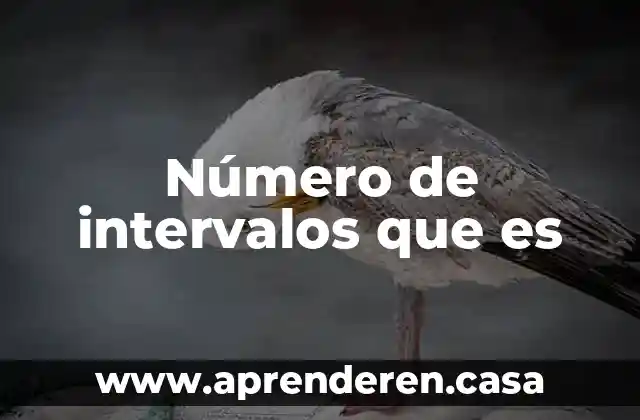Número de intervalos que es
