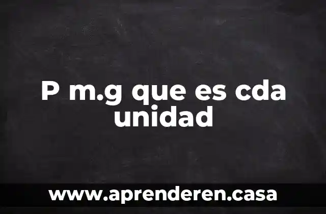 Que es unidad de mando ejemplos 3 P m.g que es cda unidad