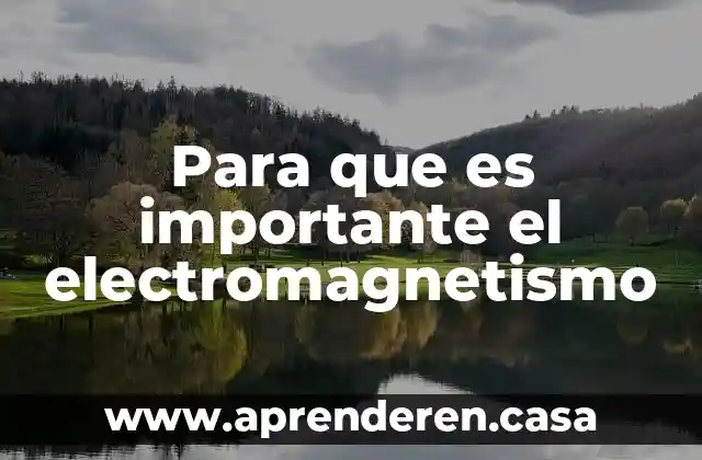 Que es estudia el electromagnetismo 6 Para que es importante el electromagnetismo