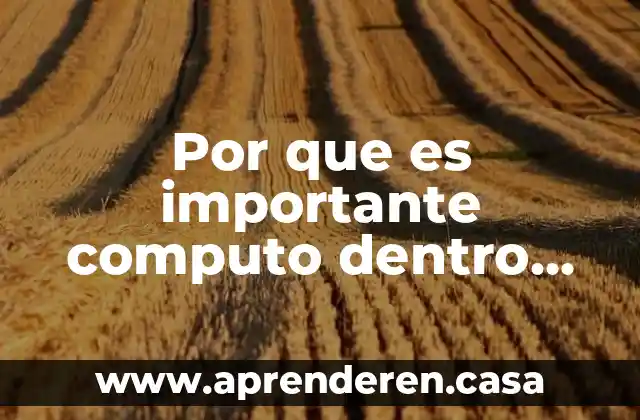 Que es la planeacion educativa una caracteirizacion inicial 5 Por que es importante computo dentro de una institucion educativa