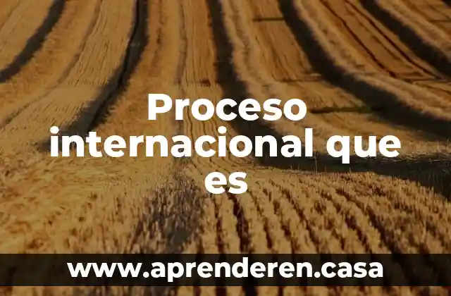 La red internacional del narcotráfico que es 4 Proceso internacional que es