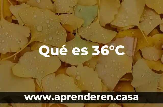Qué es 36°C
