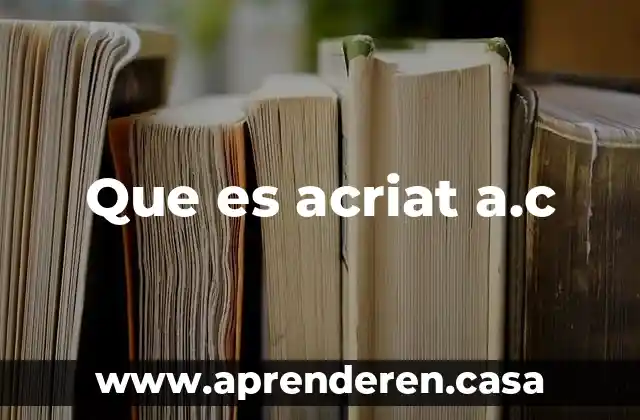 Yo soy el que es y el que permanecera 3 Que es acriat a.c