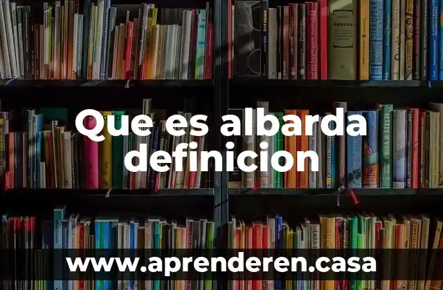 Que es albarda definicion