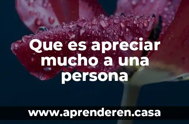 Por que es importante usar mucho las bicicletas 3 Que es apreciar mucho a una persona