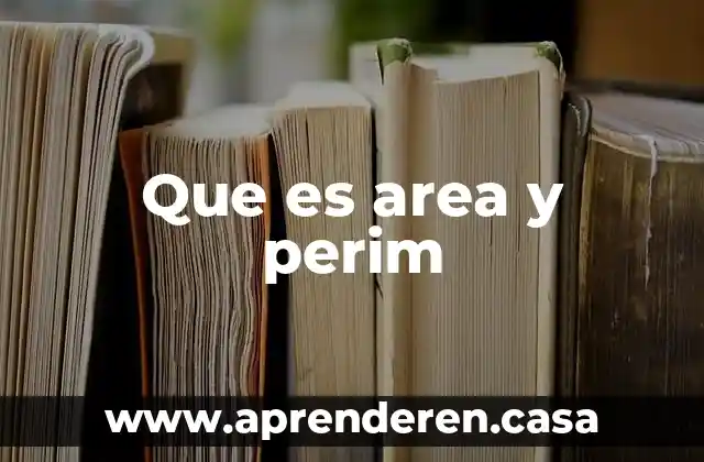 Que es el area de absorcion en una casa 6 Que es area y perim