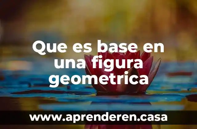 Que es base en una figura geometrica