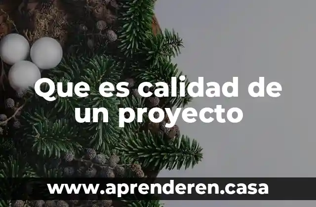 Que es un tolerancia de calidad 6 Que es calidad de un proyecto