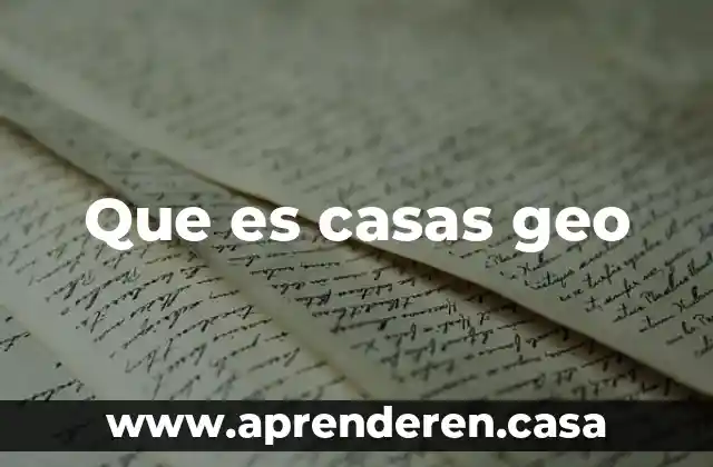 Que es un sistema civil en casas 3 Que es casas geo