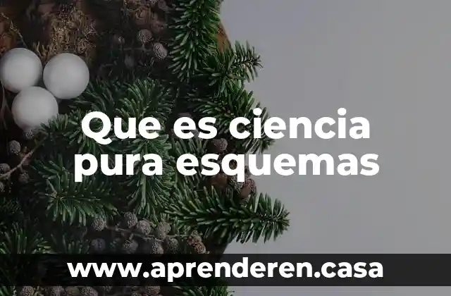 Que es ciencia pura esquemas