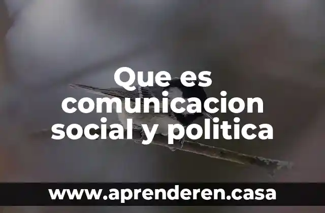 Política de discriminación que es 3 Que es comunicacion social y politica