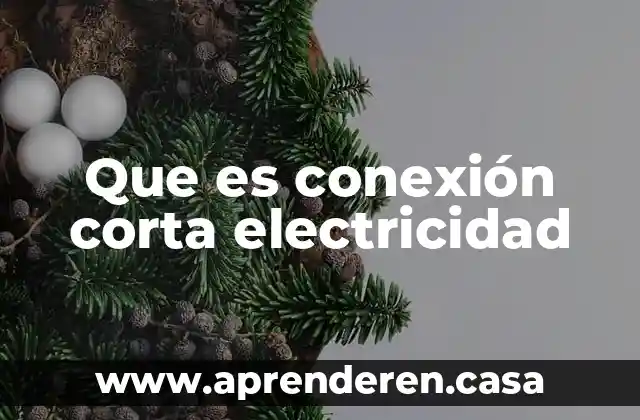 Que es conexión corta electricidad