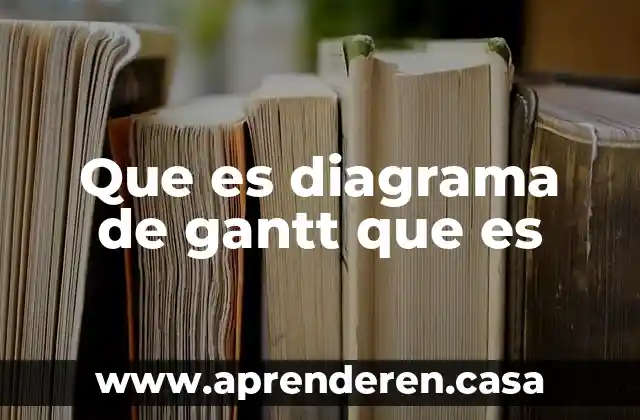 Que es gantt ejemplo 7 Que es diagrama de gantt que es