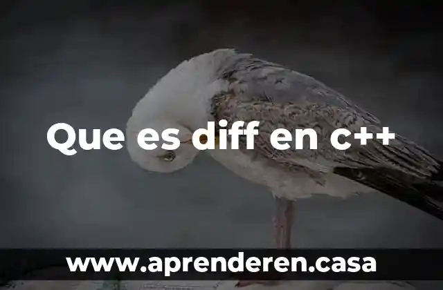 Que es diff en c++