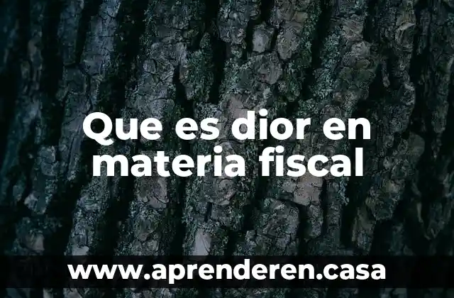 Que es el reo en materia civil 6 Que es dior en materia fiscal