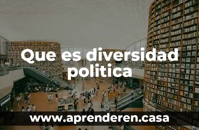 Que es diversidad politica