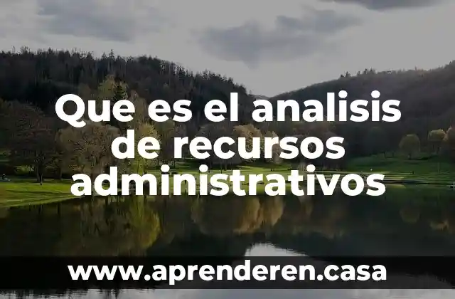 Monitoreo de recursos pc que es 5 Que es el analisis de recursos administrativos