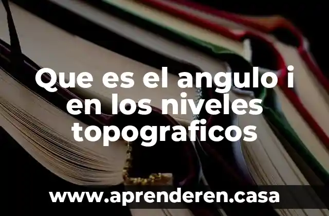 Qué es niveles de bienestar 5 Que es el angulo i en los niveles topograficos