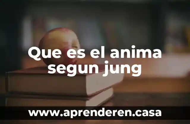 Que es el anima segun jung