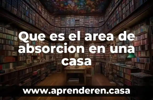 Por que es tan famosa el area 51 8 Que es el area de absorcion en una casa