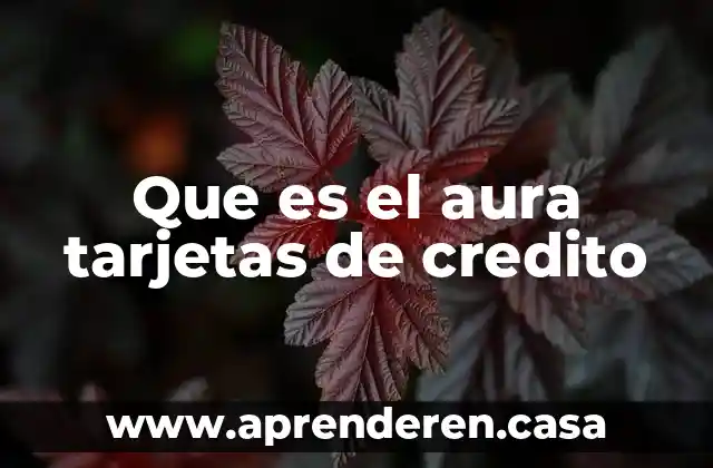 Que es un credito de reporto 3 Que es el aura tarjetas de credito