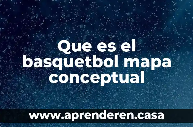 Que es el basquetbol mapa conceptual