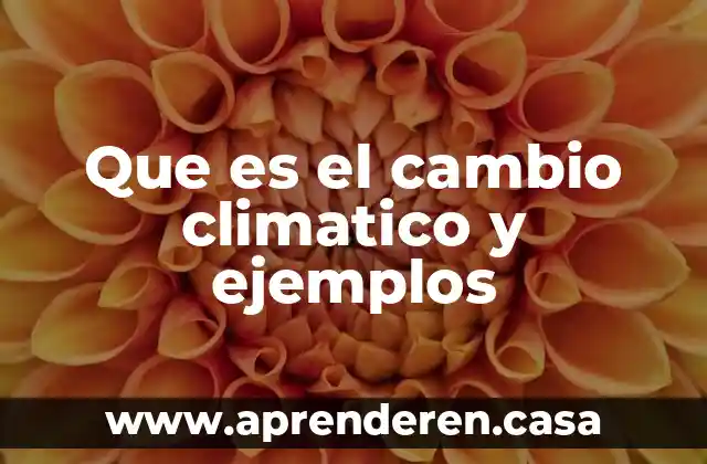Que es la aptitud ejemplos 3 Que es el cambio climatico y ejemplos