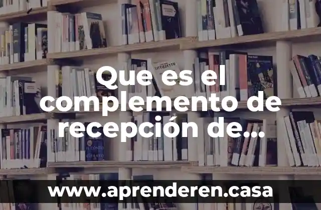 Que es el complemento de recepción de pagos