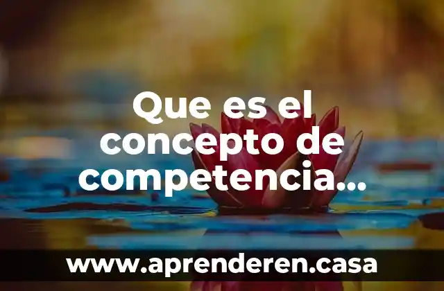 Que es el concepto de competencia judicial