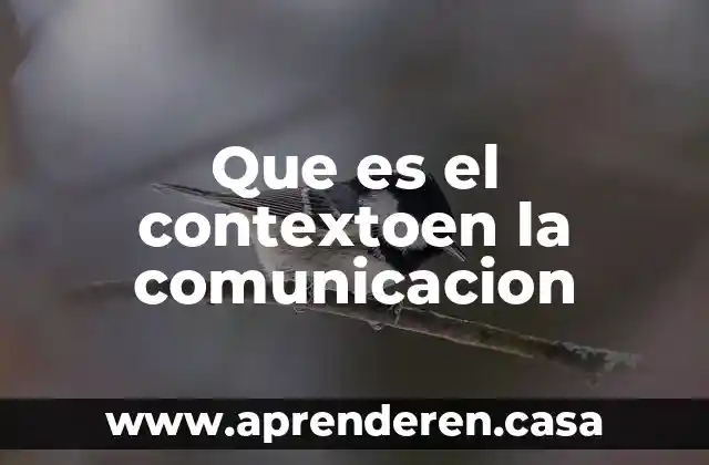 Que es la puntuacion en lenguaje y comunicacion 3 Que es el contextoen la comunicacion