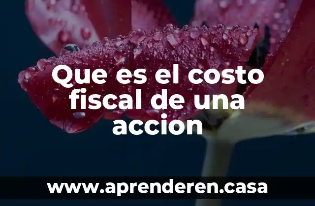 Que es znco en quimica 5 Que es el costo fiscal de una accion