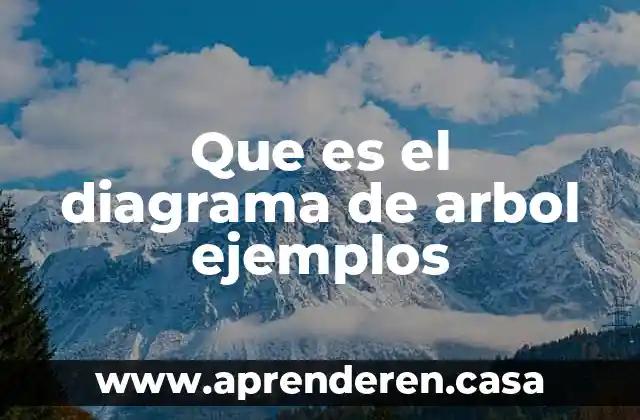 Que es el diagrama de arbol ejemplos