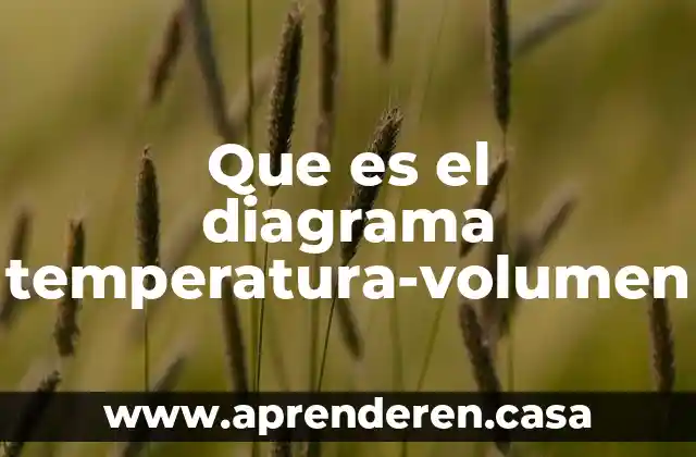 Que es un diagrama de flijo en adminstración 3 Que es el diagrama temperatura-volumen