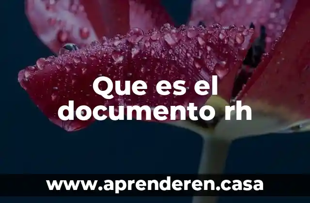 Documento acostillados que es 4 Que es el documento rh