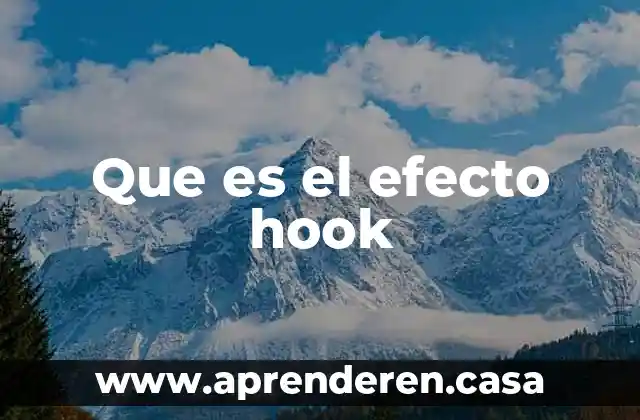 Que es el efecto hook