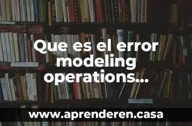 Que es el error modeling operations autocad