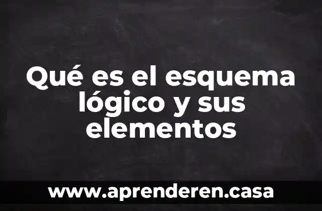 Qué es el esquema lógico y sus elementos