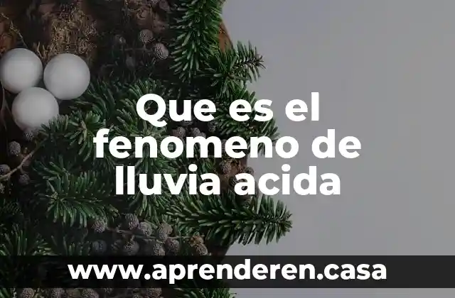 Que es hidrolis acida 5 Que es el fenomeno de lluvia acida