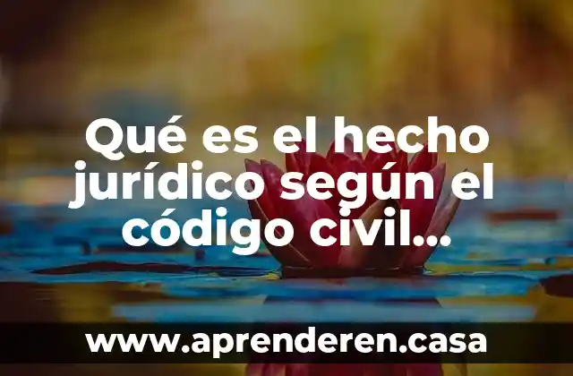Que es un documento juridico tradicional 3 Qué es el hecho jurídico según el código civil mexicano