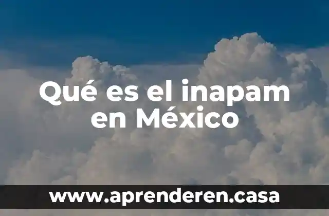 Qué es el inapam en México